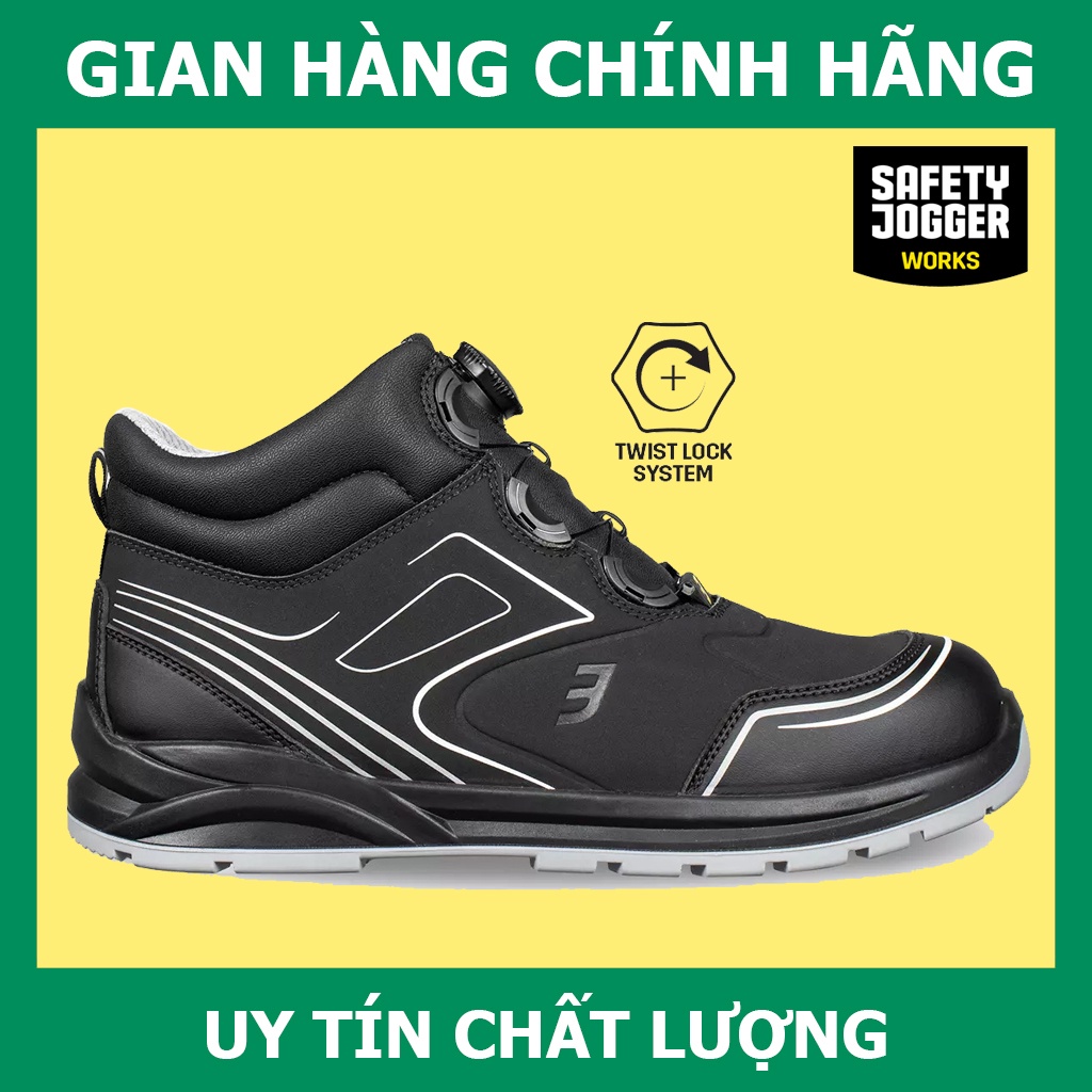 Giày Bảo Hộ Safety Jogger Cador S3 MID TLS Da Chất Lượng Cao, Chống Va Đập Mạnh, Chống Đinh