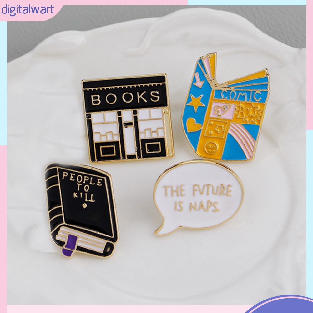 Ghim Cài Áo Hình Cuốn Sách Sáng Tạo Độc Đáo