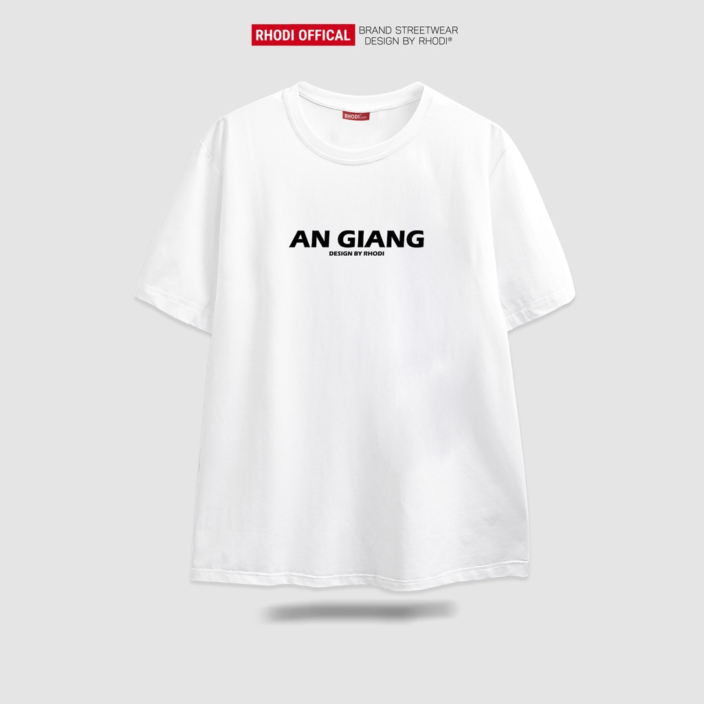 Áo thun local brand RHODI phông cổ tròn tay lỡ unisex nam nữ thế hệ genz Text An Giang