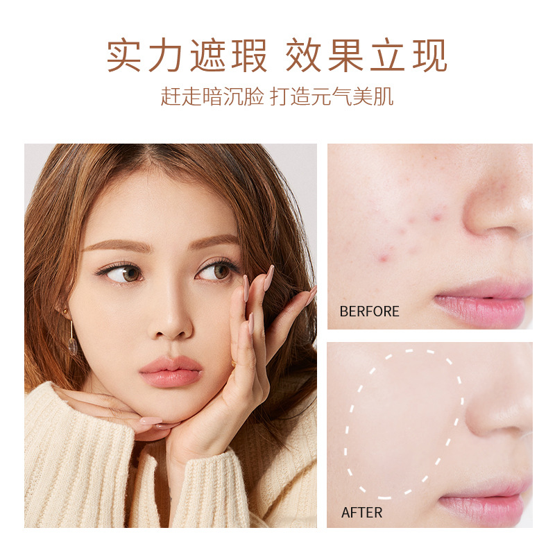 [Hàng mới về] Kem Che Khuyết Điểm 3 Màu Chống Thấm Nước Lâu Trôi Tự Nhiên | BigBuy360 - bigbuy360.vn