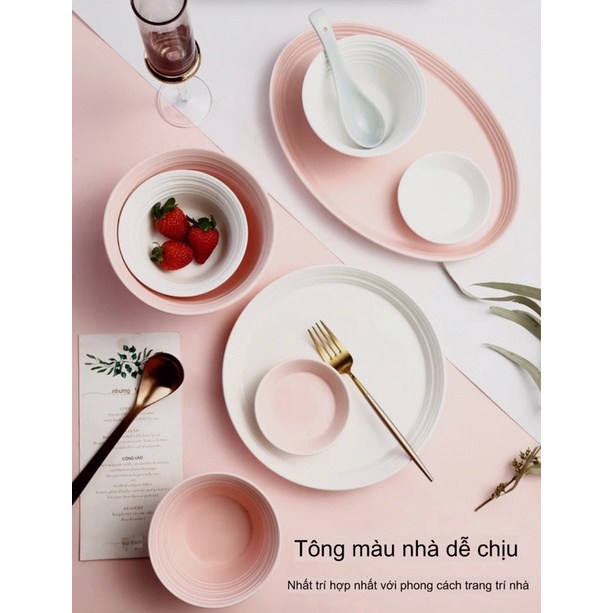 Bộ bát đĩa mix màu pastel phong cách Bắc Âu - Decor bàn ăn sang trọng