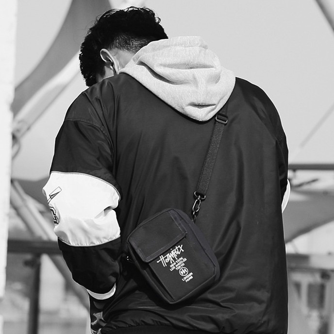 HeyMister - Túi đeo chéo vải canvas Minibag Unisex dáng đứng thể thao HM18