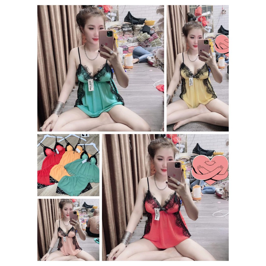 SÉT BỘ NGỦ CÓ MÚT NGỰC - BỘ NGỦ SEXY HOT HIT | BigBuy360 - bigbuy360.vn