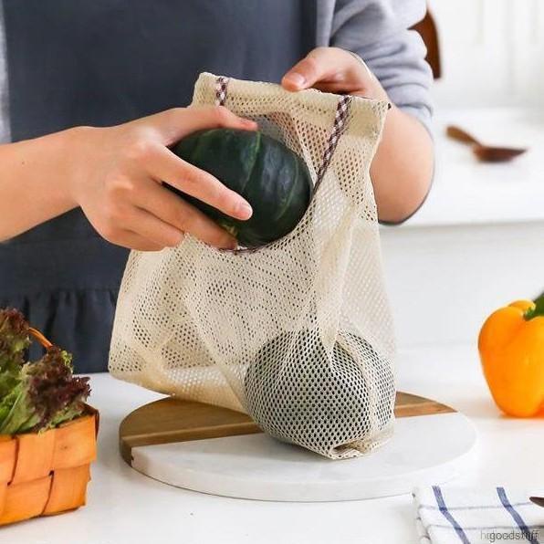 Túi Lưới Đựng Hành Tỏi / Rau Củ Có Thể Tái Sử Dụng