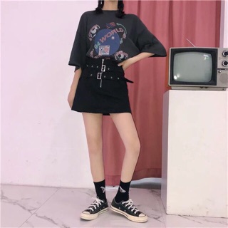CHÂN VÁY ULZZANG 2 ĐAI LƯNG (DOUBLE BELTS)