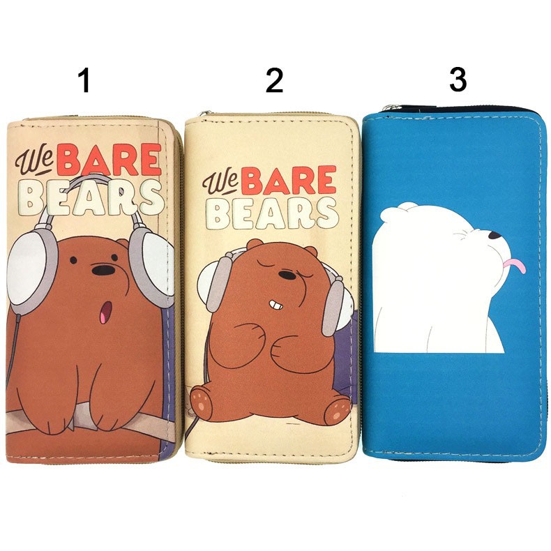 Bóp Ví Dài Cầm Tay Nữ Hoạt Tiết Hoạt Hình Gấu We Are Bears So Cute - Link 53 - Nana Store