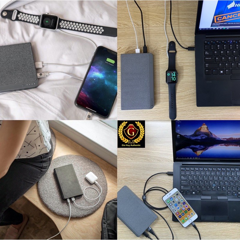 (Used) Pin sạc dự phòng Macbook, iPad, iPhone 12 Series, S10, Note 10 MOPHIE PowerStation 3XL 26000mAh PD 45W (2C + 1A)