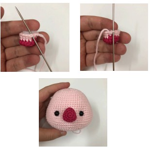 [DIY] Chart / pattern hướng dẫn móc len PIGLET handmade - bản tiếng Việt