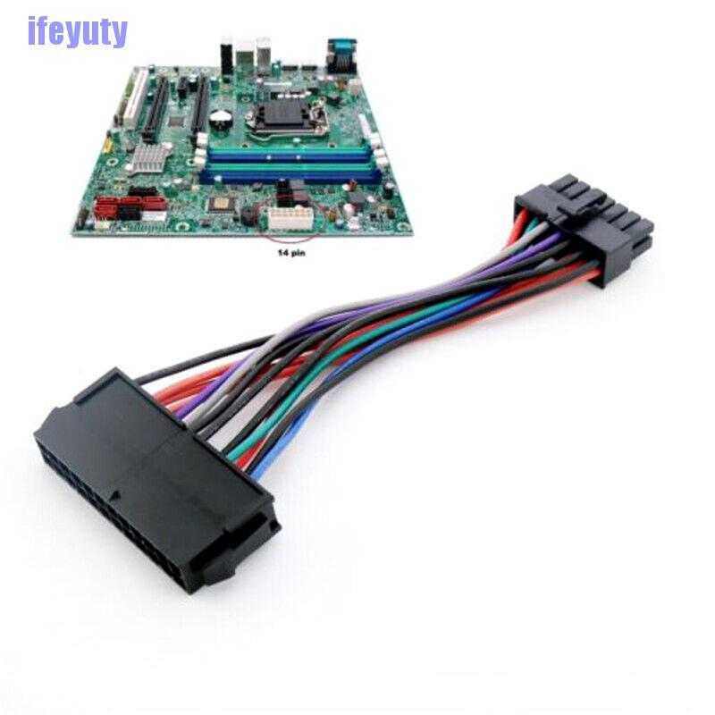 1 Dây Cáp Nguồn Chuyển Đổi 24 Pin Sang 14 Pin Psu Atx Cho Lenovo Ibm Fe