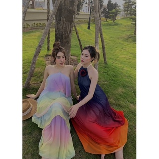 Maxi  tầng nhiều màu