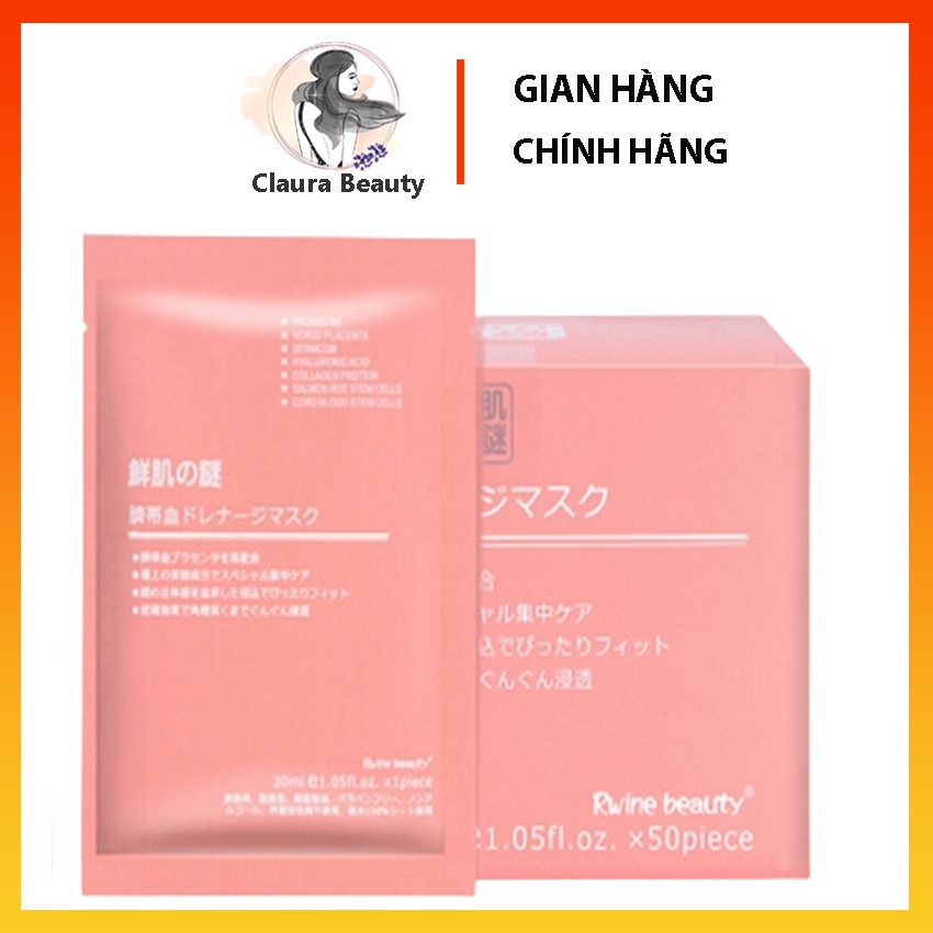 [COMBO 10MIẾNG TẶNG 1] Mặt Nạ Nhau Thai Cừu Tế Bào Gốc CLAURA BEAUTY Mặt Nạ Dưỡng Da Công Nghệ Nhật Bản, Dưỡng Ẩm, Trắng