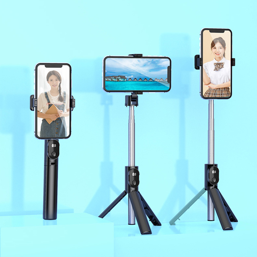 Chân đế chụp ảnh tự sướng không dây bluetooth 3 trong 1 kèm điều khiển từ xa | BigBuy360 - bigbuy360.vn