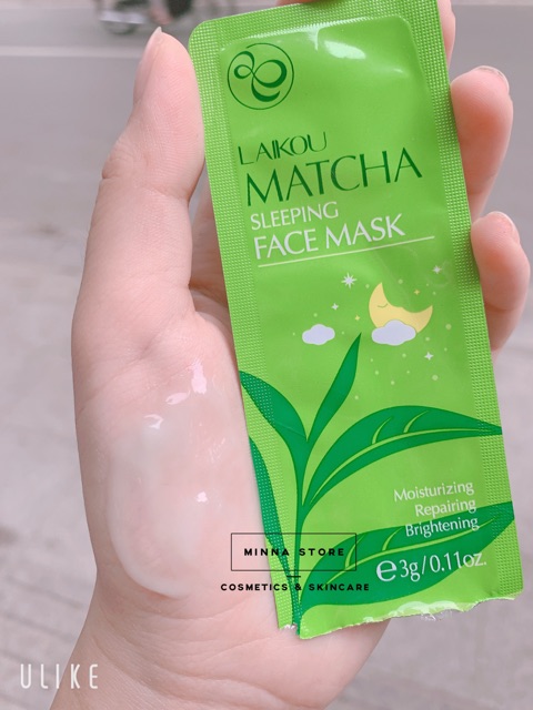 MẶT NẠ NGỦ MATCHA LAIKOU SLEEPING FACE MASK