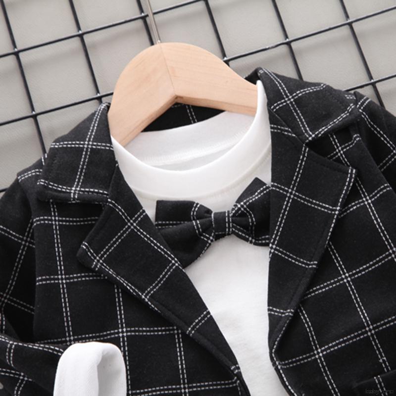 Bộ Áo Khoác + Áo Khoác + Quần Xinh Xắn Theo Phong Cách Thu Đông Dành Cho Bé Trai