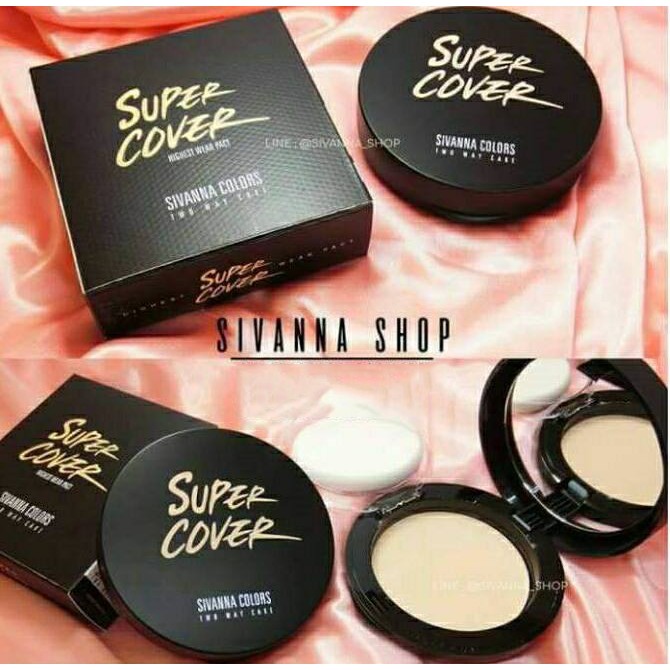 [Thái Lan] Phấn Nền Kiềm Dầu Kháng Nước Sivanna Super Cover HF201