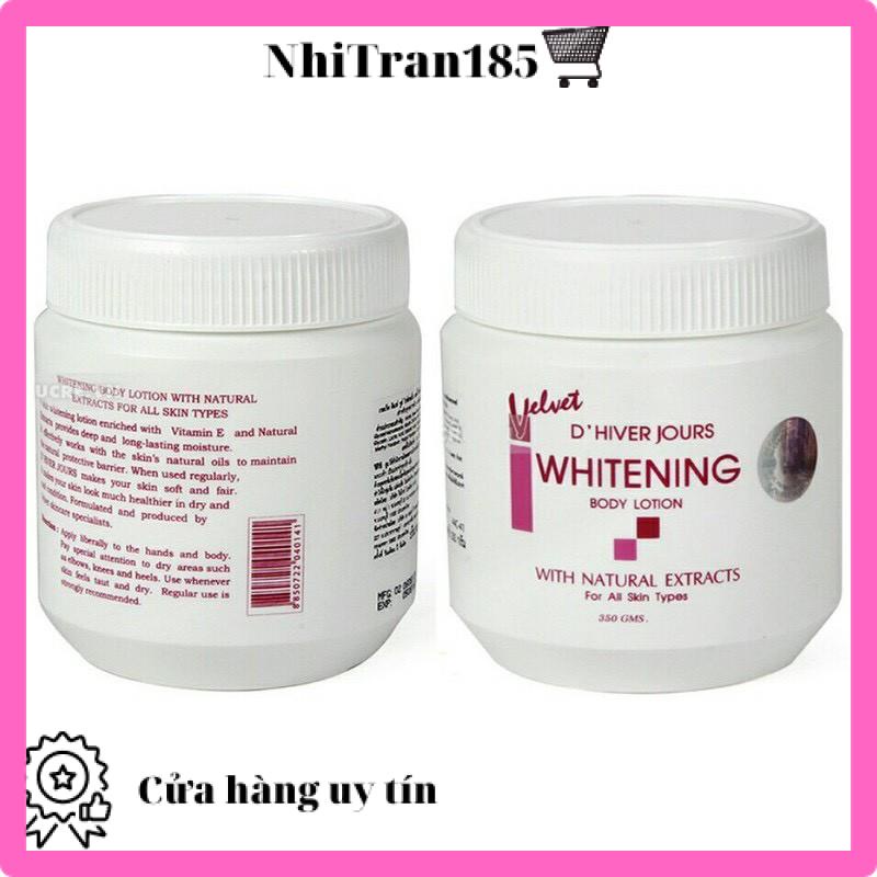 Kem Dưỡng Thể BoDy Lotion Whitening VelVet 350Ml cấp ẩm cho da Thái Lan chuẩn