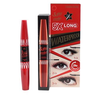 Mascara nối mi 2 đầu sivanna super model 5x long deep black