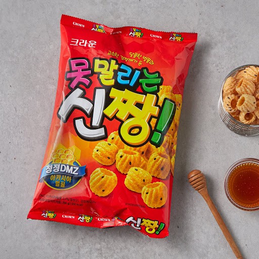 CROWN) 신짱(중).Snack Nhẫn Quẩy Shin Chang Vua 120G