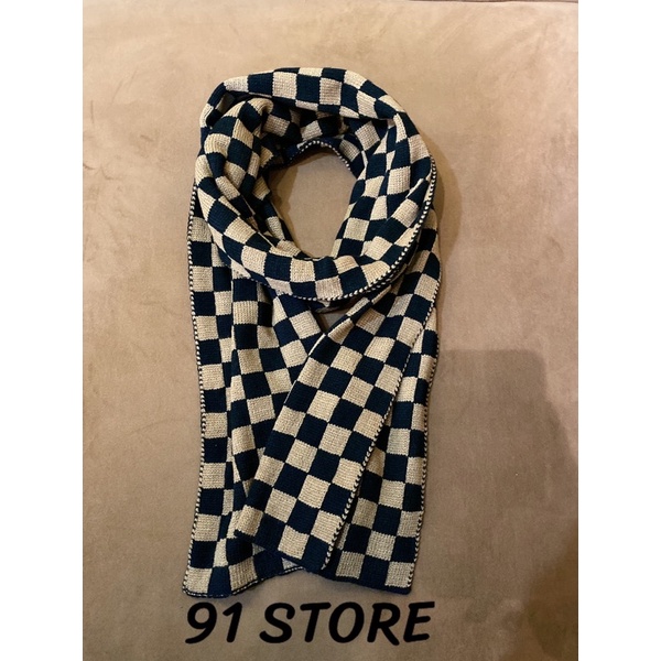 🧣🧣Khăn len nam nữ, hoạ tiết ô vuông, kiểu dáng thời trang Hàn Quốc