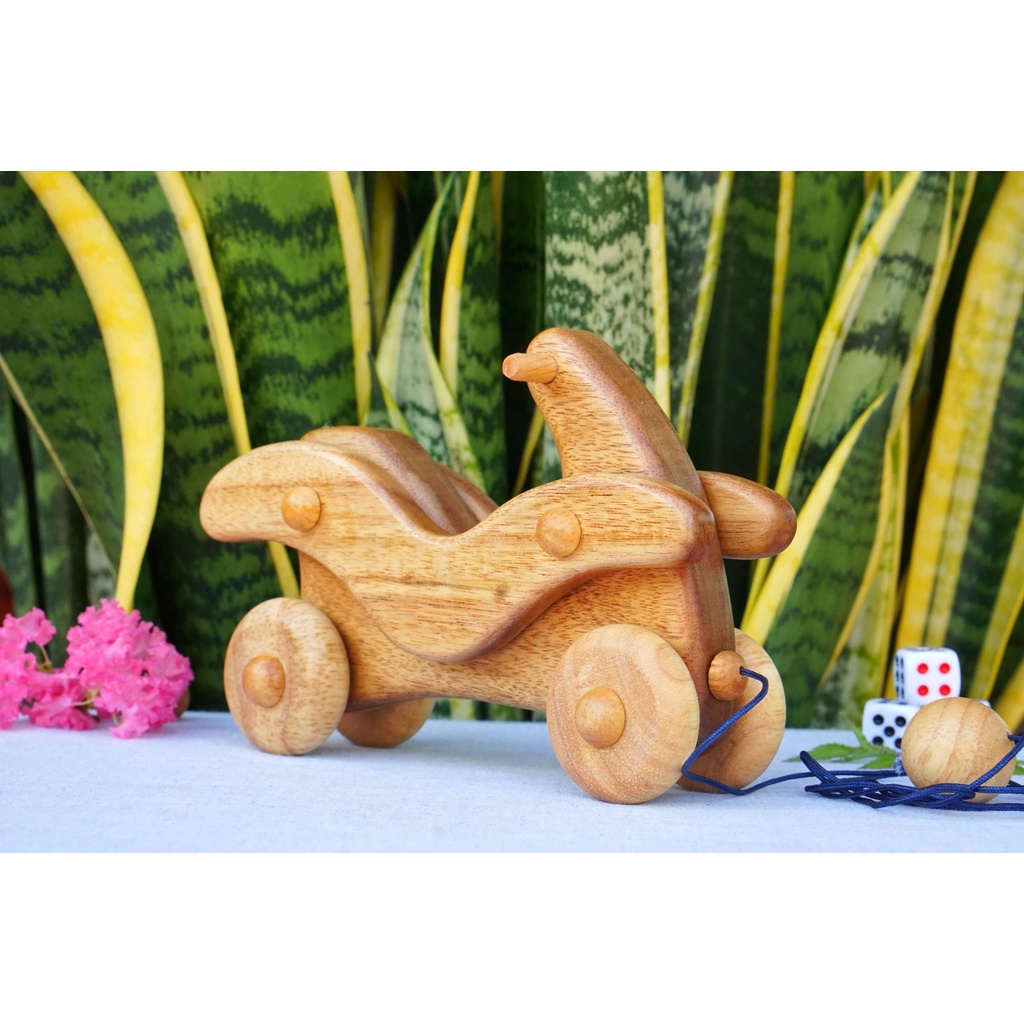 Đồ chơi xe motor bằng gỗ, gỗ tự nhiên, đồ handmade, quà sinh nhật, giáng sinh cho trẻ, đồ lưu niệm, đồ trang trí tủ kệ.