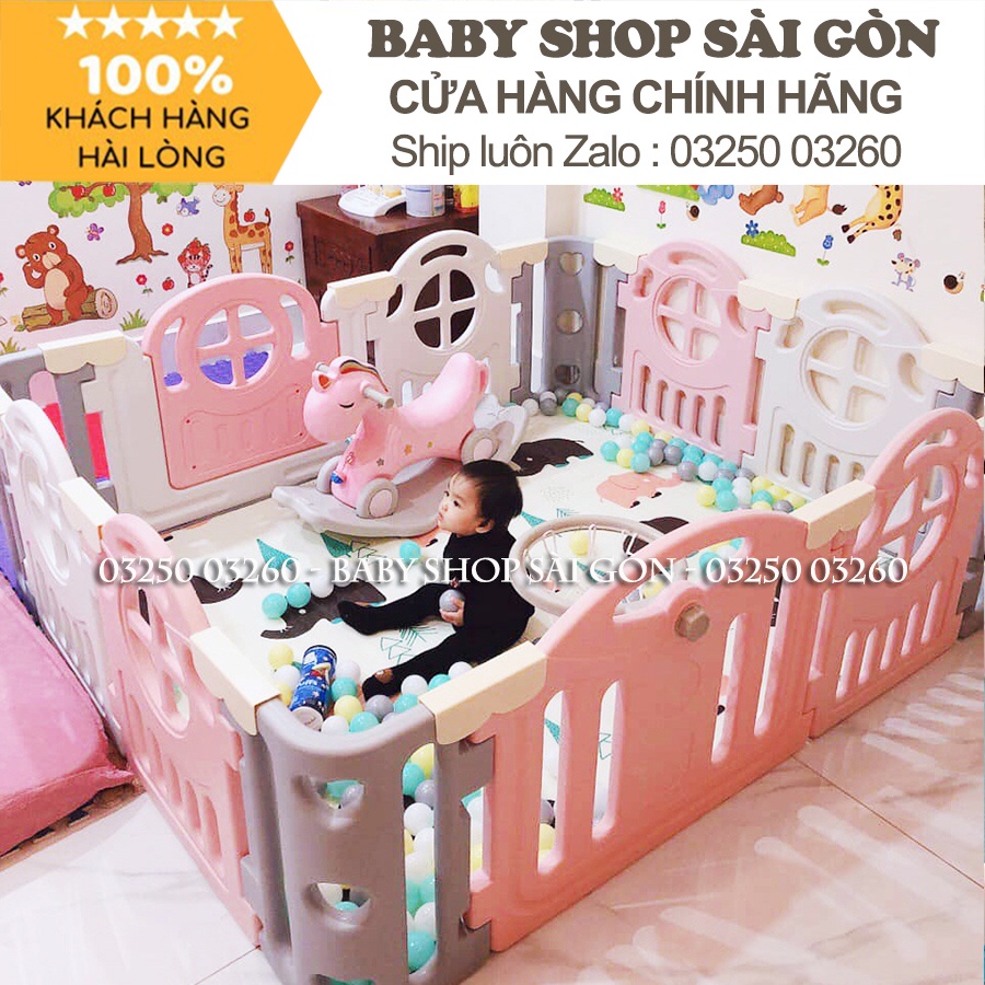 Quây cũi nhựa cao 65cm Hàn Quốc Newber Kitty bo góc cao cấp 1m5x1m8 ( Siêu dày dặn - Siêu chắc chắn)