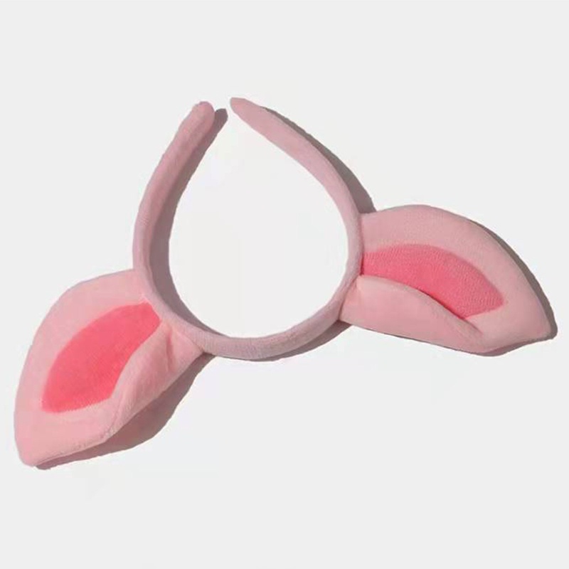 Flgo Băng Đô Cài Tóc Hình Tai Heo Hồng Trang Điểm Tiệc Tùng Lễ Hội Cho Nữ