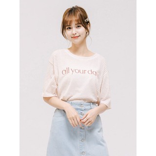 Áo thun nữ sọc ngang H:CONNECT 3027013142605
