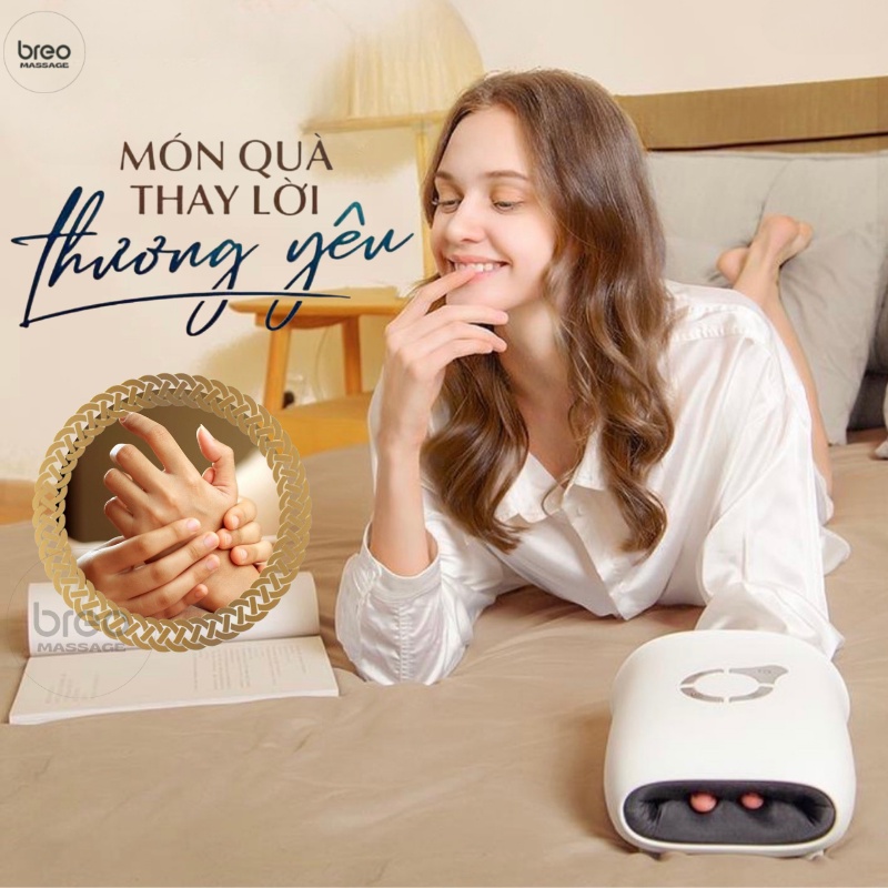 Máy Massage Tay Cao Cấp HOPHYSIO DH131A Mát xa Trị Liệu Tích Hợp Nhiệt, Matxa Vùng Cổ, Mu, Ngón, Lòng Bàn Tay Breo