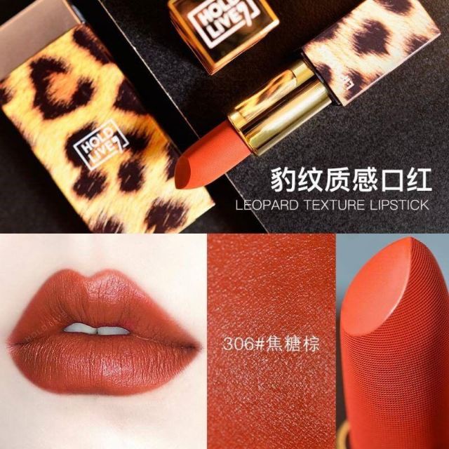 Son thỏi Hold Live Leopard Texture Son kem HOLD LIVE mềm mịn mọng môi