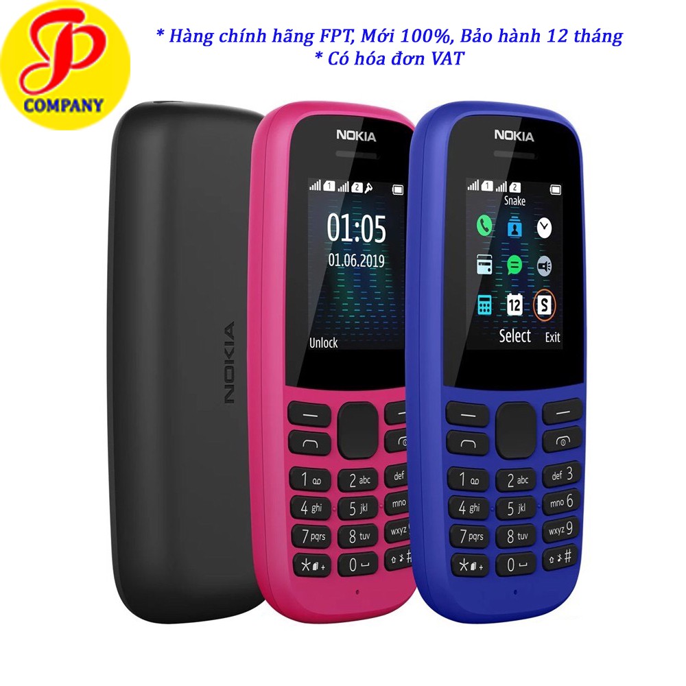 Điện thoại Nokia 105 Dual Sim (2019) - Hàng chính hãng FPT