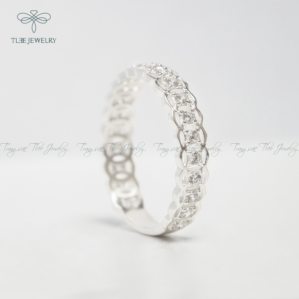 Nhẫn bạc nữ TLEE kim nạm đá cao cấp NCJ A0176