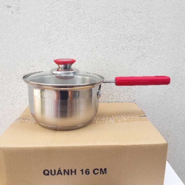 Nồi quấy bột inox 3 đáy 16cm