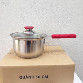 Nồi quấy bột inox 3 đáy 16cm