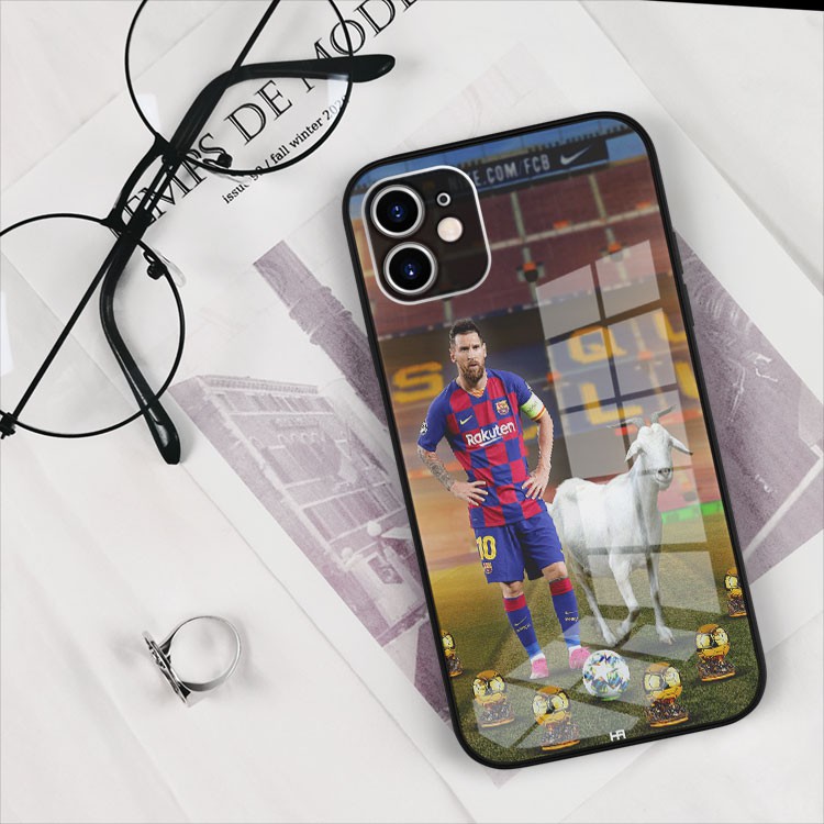 Ốp kính GOGO Messi GOAT Iphone 7 - Iphone 12 pro max OK-FOO2001084