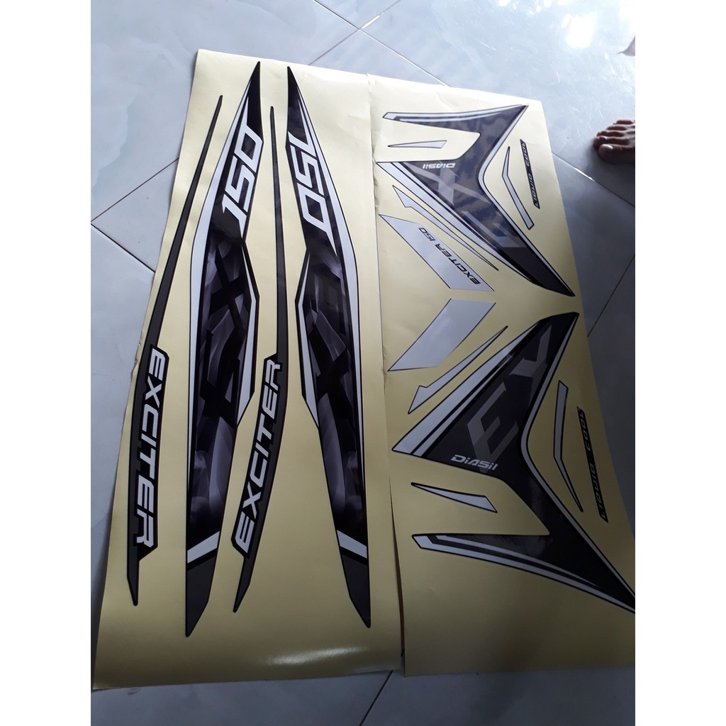 Tem Uv ép nhiệt Exciter 150 mẫu ex thái lan ( đủ màu )