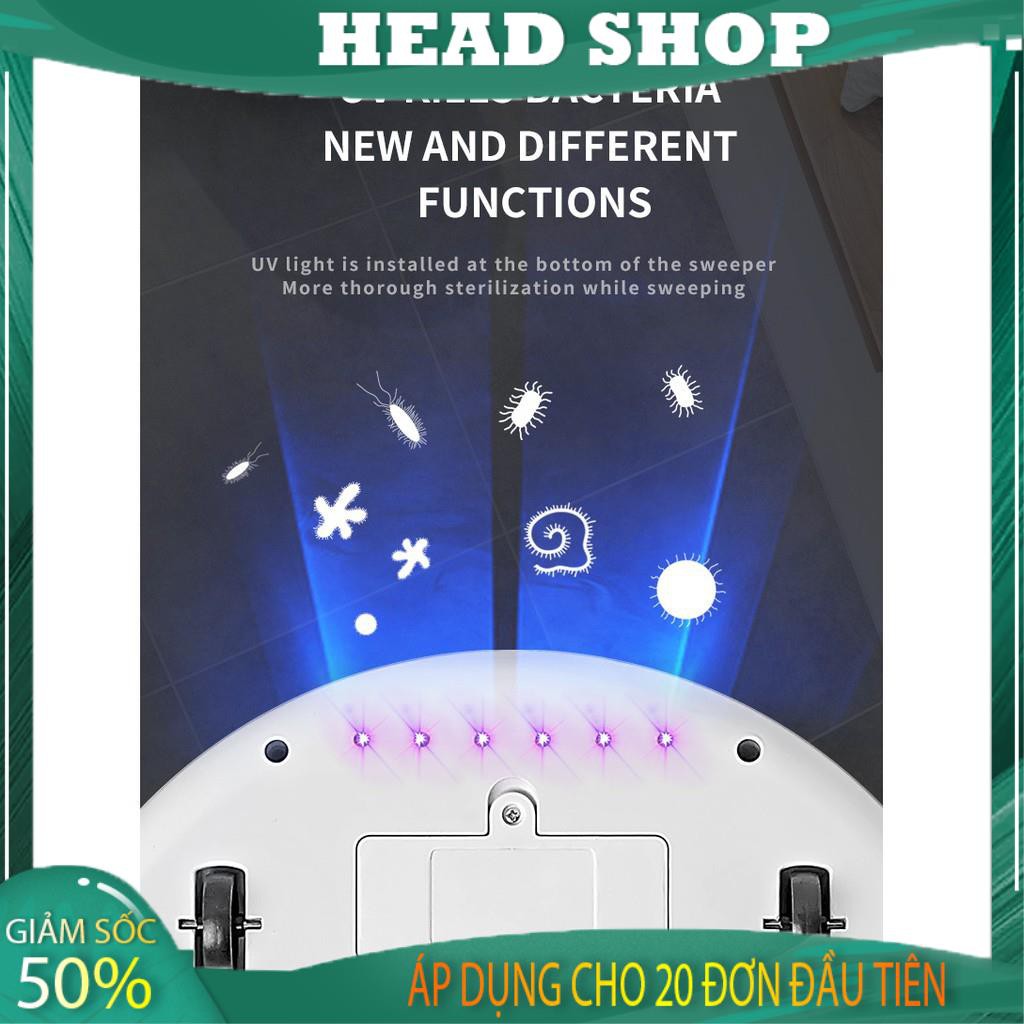 Robot Hút bụi khử khuẩn tia UV quét nhà lau nhà Thông Minh 4 Trong 1 Có Thể Sạc Lại YT088 HEAD SHOP