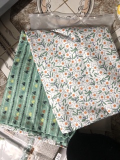 [Cotton Poly] Set poly cotton - Cỏ và tim xanh.