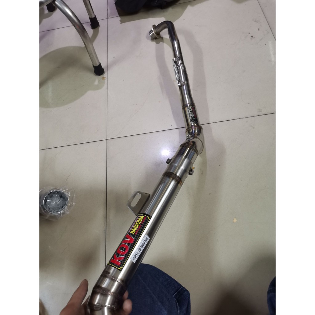 Pô xe máy: pô kou full cổ cong dành cho dòng xe dream và xe wave