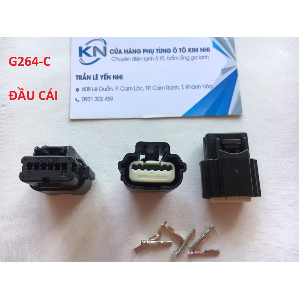 G264-Giắc cắm Ford Buick Chevrolet Phích cắm khai thác bàn đạp gia tốc 6 lỗ