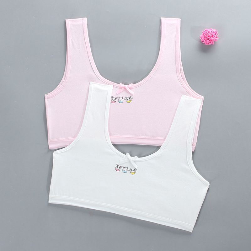 Set Áo Lót 2 Lớp Chất Cotton Cho Bé Gái