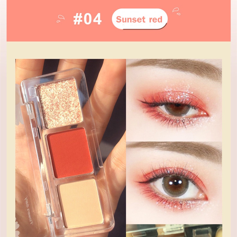 Bảng phấn trang điểm mắt SEVICH 3 màu sắc | BigBuy360 - bigbuy360.vn