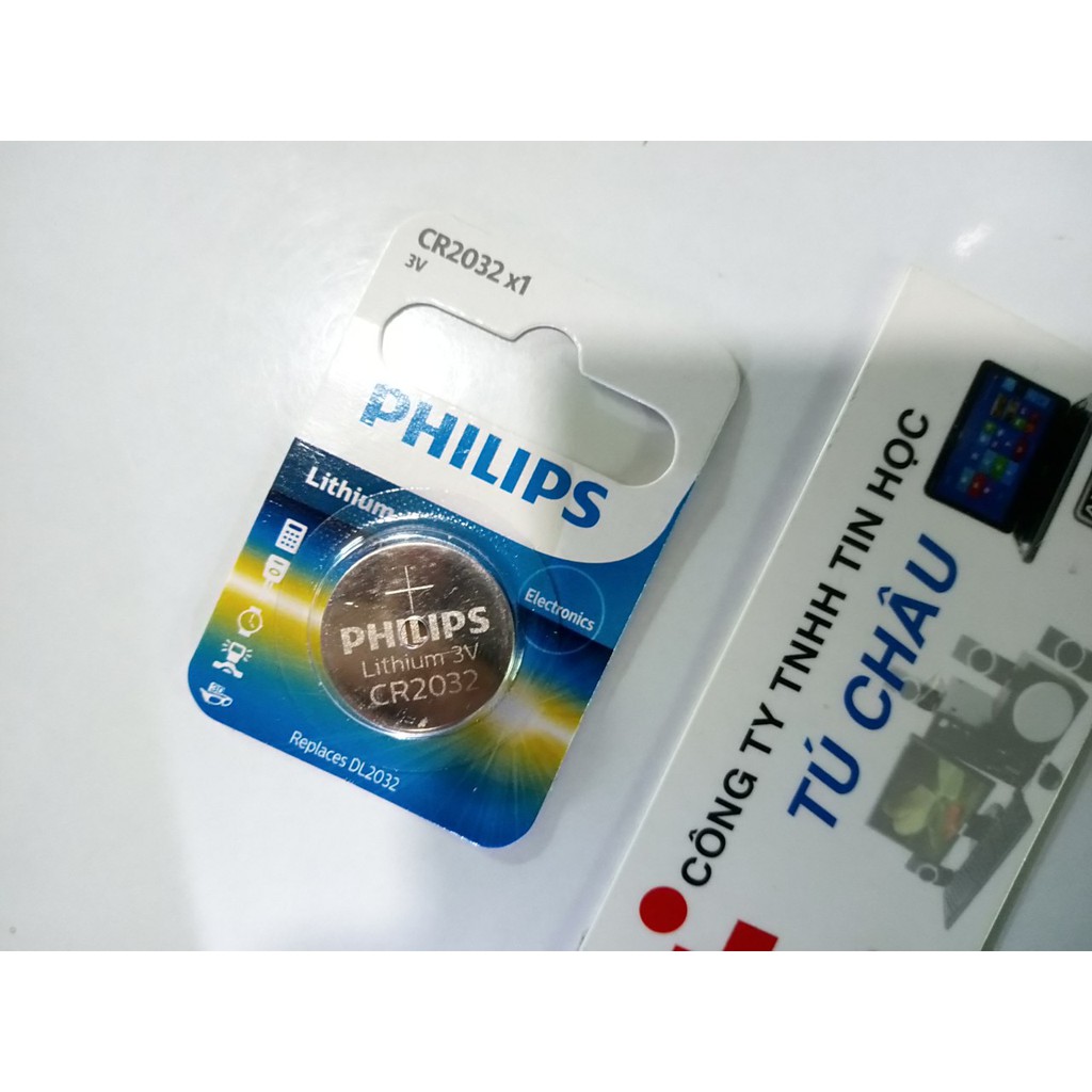 Pin Minicell Philips Lithium CR2032 - 3V: Vĩ 1 Viên
