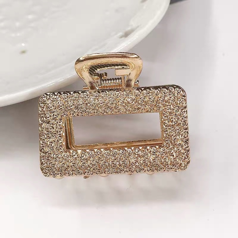 Kẹp Tóc Hợp Kim Hình Hoa Hồng Tròn Phong Cách Retro Pháp 2022 Xixi