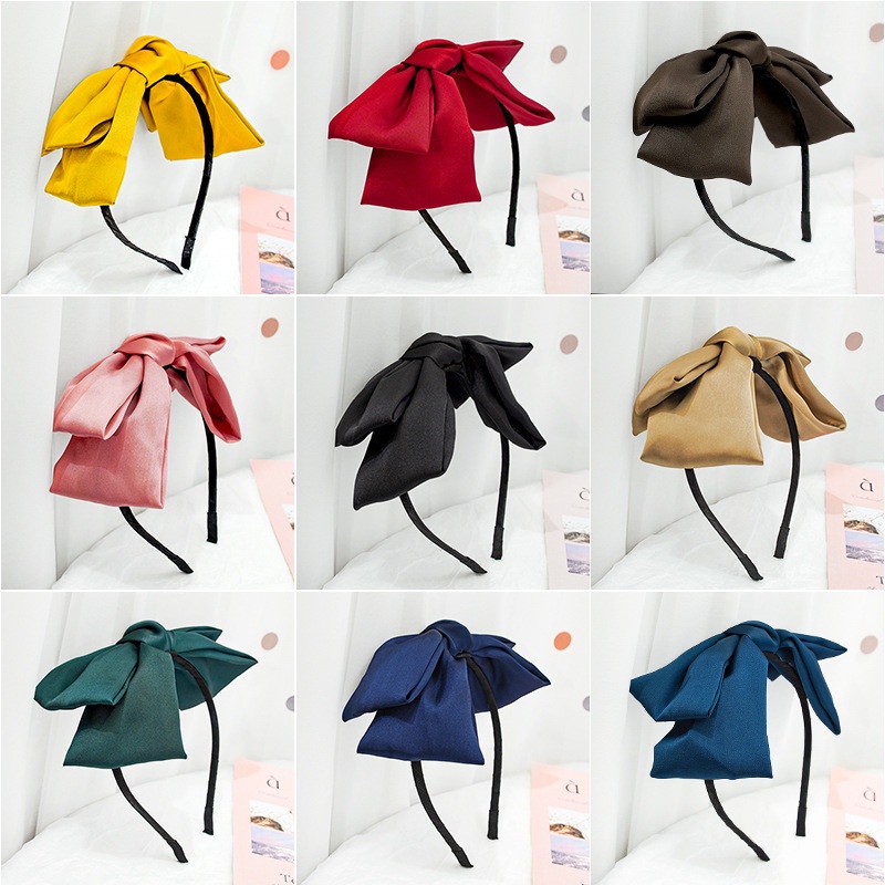 Cài Tóc Đính Nơ Ruy Băng Màu Sắc Cho Bé Gái