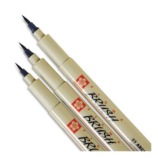 Bút brush màu đi nét chuyên nghiệp SAKURA MICRON PIGMA BRUSH kháng nước