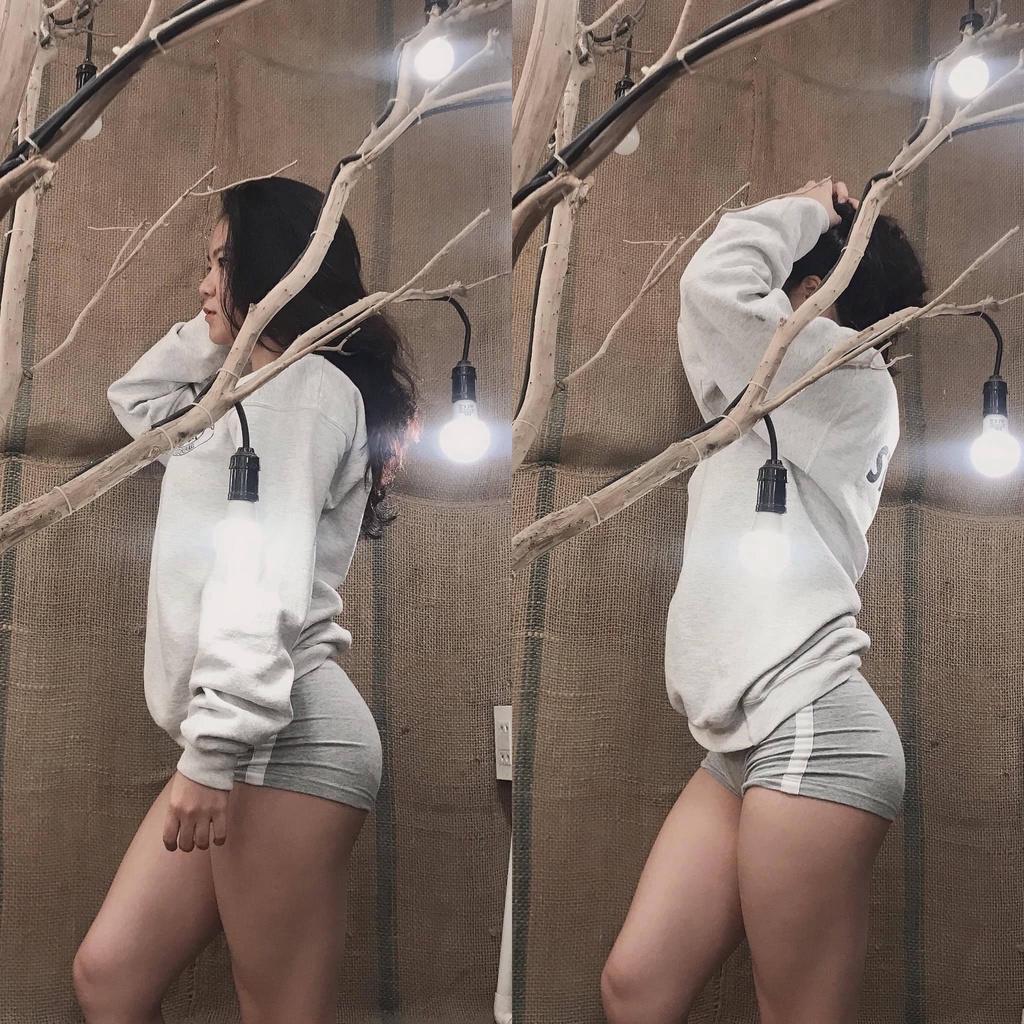 QUẦN ĐÙI LƯNG CAO 1 SỌC TÔN DÁNG THUN POLY