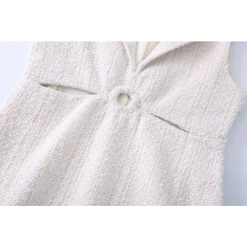 Váy ngắn sát nách cổ V ZR