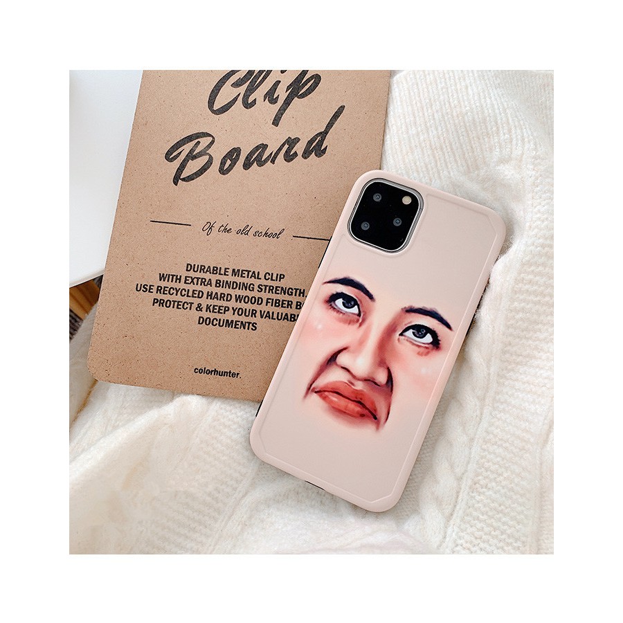 Ốp điện thoại mềm IMD màu nhám in hình khuôn mặt biểu cảm vui nhộn cho iPhone 11 Pro Max XR Xs Max 8 7Plus | BigBuy360 - bigbuy360.vn
