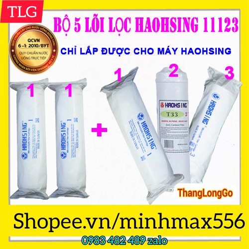 Bộ 3 lõi lọc nước HAOHSING chính hãng | Lõi lọc nước Haohsing