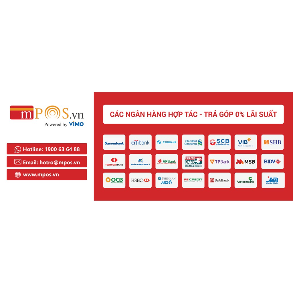 Máy Mpos quẹt mọi thoại thẻ thanh toán